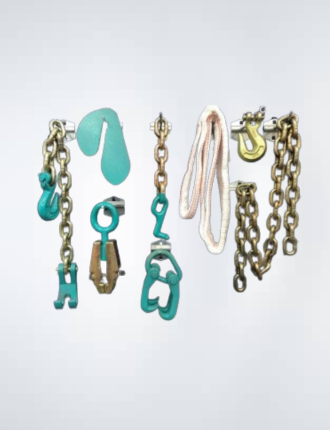 Combo 8 piece tool set Auto Body Frame machine clamp chain plate Nylon Sling