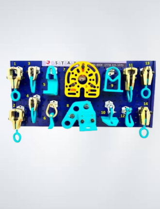 SET#11 - 14 PIECE PULLING HEAVY DUTY AUTO BODY FRAME MACHINE TOOLS AND CLAMPS