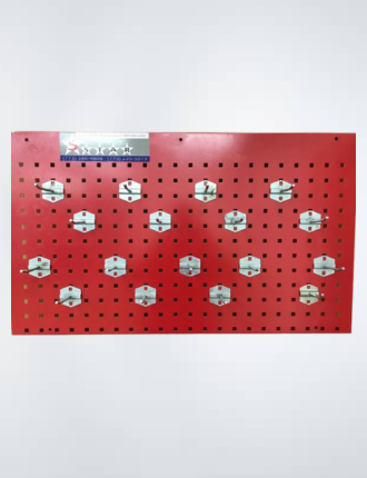 AUTO BODY FRAME MACHINE WALL MOUNT TOOL AND CLAMP BOARD WITH 17 HANGERS!!