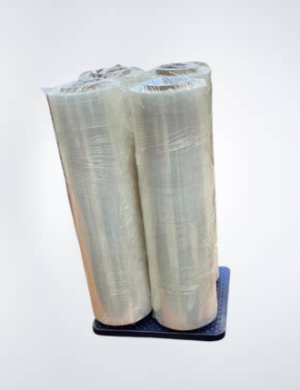 4 Rolls 19.5" X 1500 FT Hand Stretch Plastic Film Shrink Pallet Wrap Heavy Duty