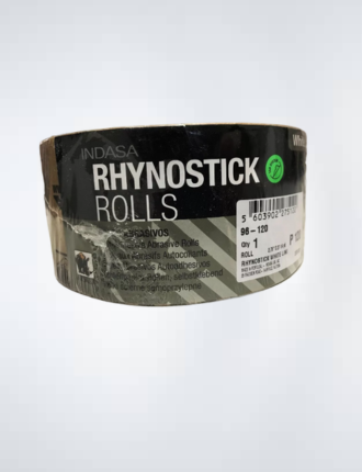 Rhynostick White Line P 120 Grit Sandpaper Roll Self Adhesive 2.75"X27 1/4 Yard