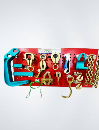 SET#55 - 16 PIECE HEAVY DUTY AUTO BODY FRAME MACHINE PULLING TOOLS AND CLAMPS