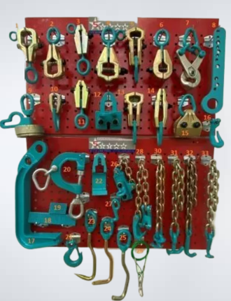 SET#9 -33 PIECE AUTO BODY FRAME MACHINE PULLING TOOLS & CLAMPS VALUE SET