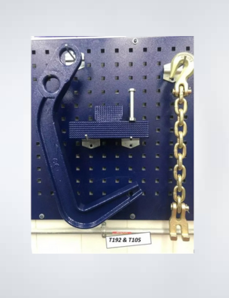 Mo-Clamp Style 6410, 4151 FRAME MACHINE JUMBO DEEP HOOK 2 PADS + CLAW HOOK CHAIN