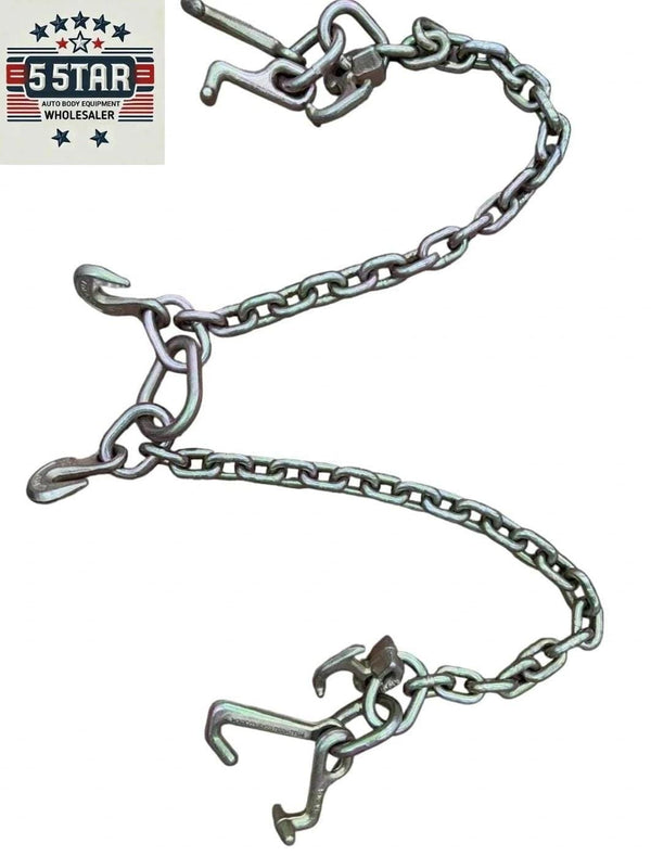 RJT Hook 5/16" X 10' G70 Tow Chain V-Chain Flatbed Truck Rollback Wrecker T177