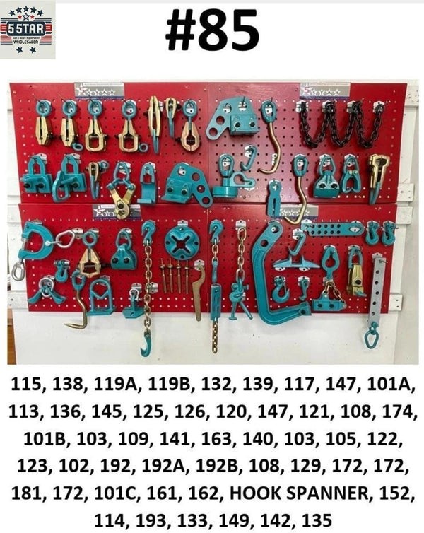 SET#85 HEAVY DUTY AUTO BODY FRAME MACHINE 50 PIECES PULLING TOOLS AND CLAMPS