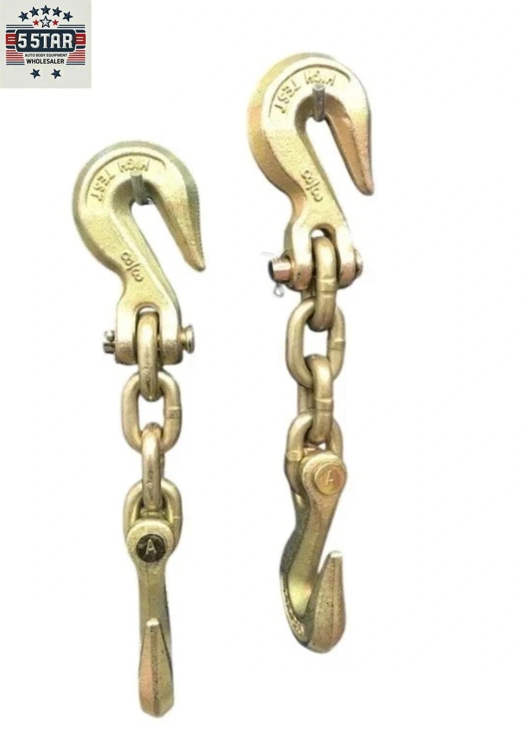 2 X Double Hook grab hook assembly Auto Body Frame Repair Mo clamp style 4145