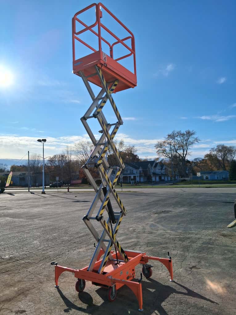 Free Shipping 2020 Open Box 5 STAR 16 FEET MAX LIFT ELECTRIC SCISSOR LIFT MAN LIFT