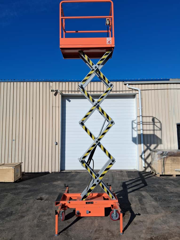 Free Shipping 2020 Open Box 5 STAR 16 FEET MAX LIFT ELECTRIC SCISSOR LIFT MAN LIFT