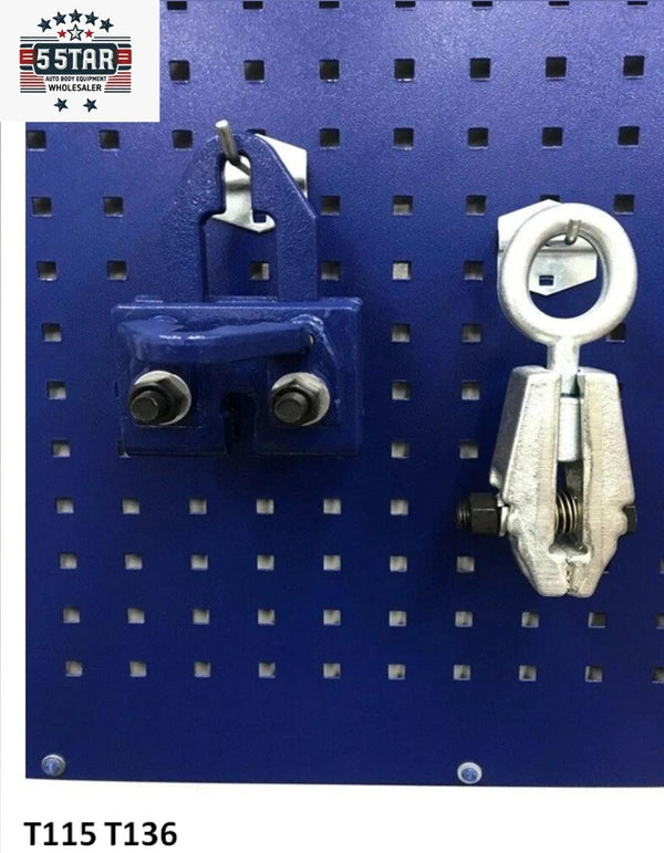 5 Ton Right Angle + Jr Clamp Auto Body Frame Machine Pulling Repair Tool