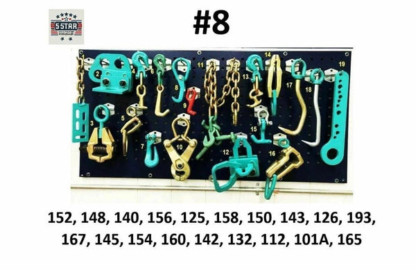 SET#8 -19 PIECE AUTO BODY FRAME MACHINE HEAVY DUTY CLAMPS TOOLS