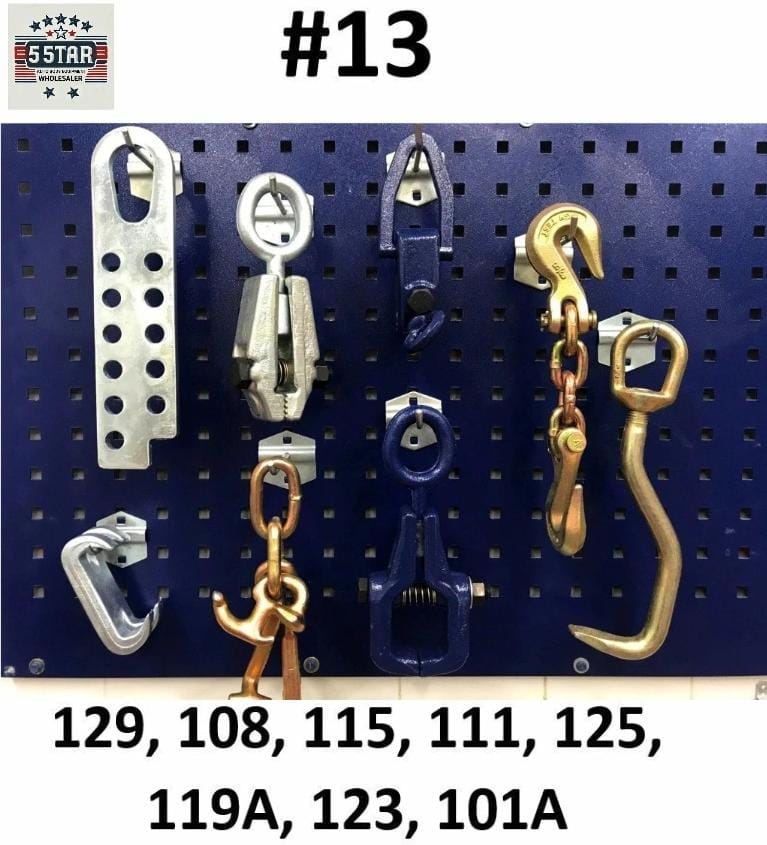 SET#13 - 8 PIECE AUTO BODY FRAME MACHINE TOOLS AND CLAMP CHAIN SPECIAL PRICING