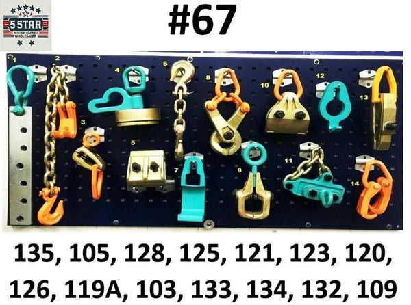 SET#67 -14 PIECE HEAVY DUTY AUTO BODY FRAME MACHINE TOOLS & CLAMPS SET