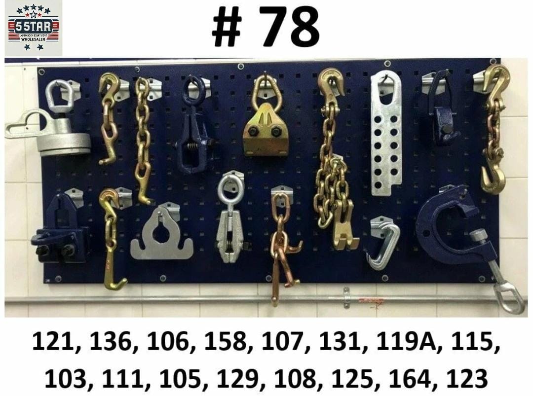 SET#78 AUTO BODY FRAME MACHINE 16 PIECE TOOLS AND CLAMP CHAIN SET COMBO DEAL