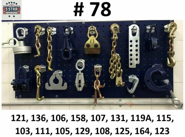 SET#78 AUTO BODY FRAME MACHINE 16 PIECE TOOLS AND CLAMP CHAIN SET COMBO DEAL