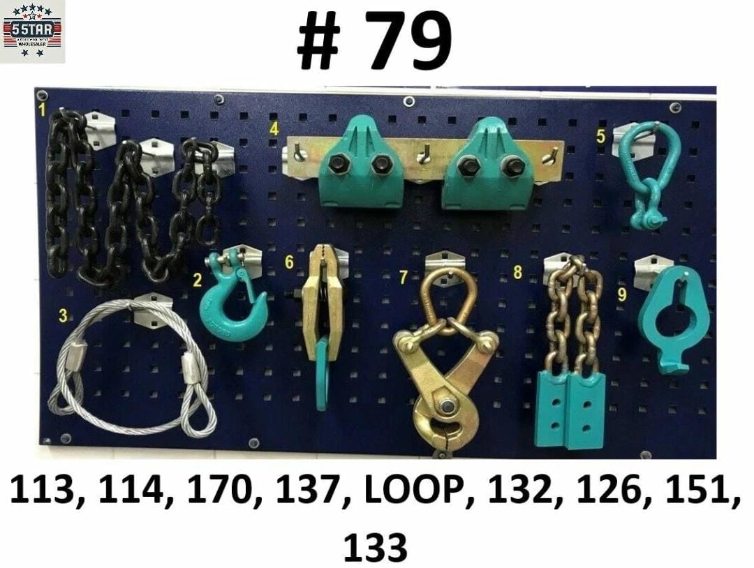 SET#79 AUTO BODY FRAME MACHINE HEAVY DUTY 9 PIECE TOOL AND CLAMP SET