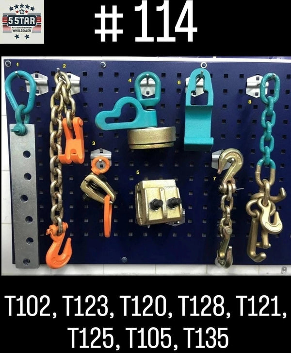 Set# 114 AUTO BODY FRAME MACHINE 8 PIECE TOOL AND CLAMP SET – MEGA DEAL SPECIAL PRICING!