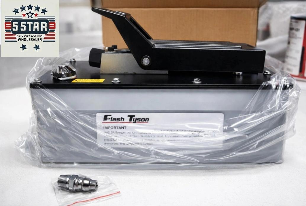 Auto Body shop Air Hydraulic Foot Pump with 10,000 PSI Flash Tyson High Presure