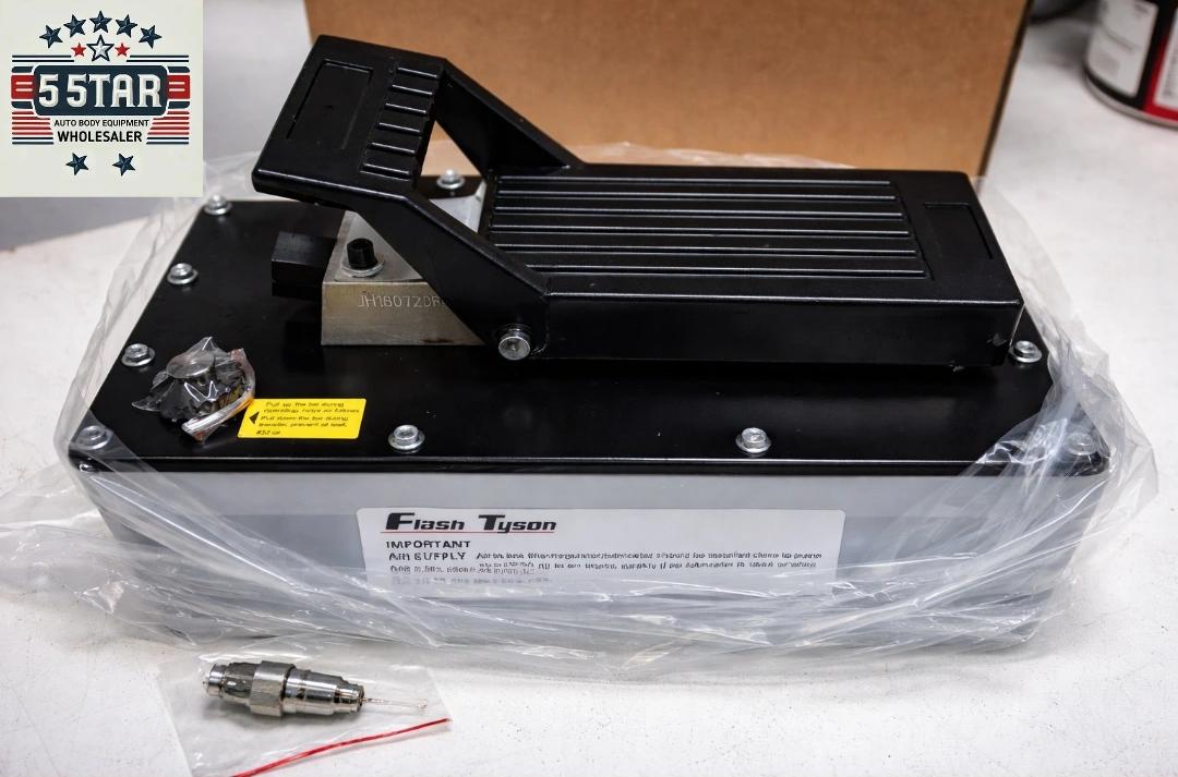 Auto Body shop Air Hydraulic Foot Pump with 10,000 PSI Flash Tyson High Presure