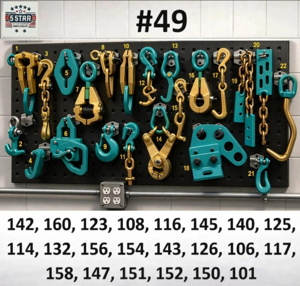 SET#49 AUTO BODY FRAME MACHINE HEAVY DUTY 22 PIECE PULLING TOOLS AND CLAMPS SET