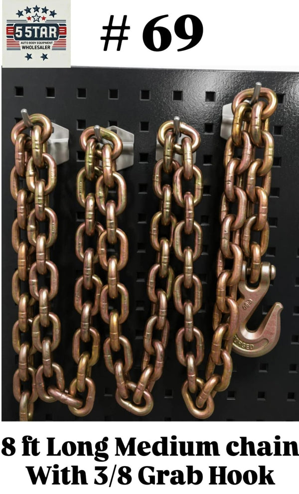 SET#69 Frame Machine Chain with Grab Hook 26400 Capacity 8 FT FEET Long Chain
