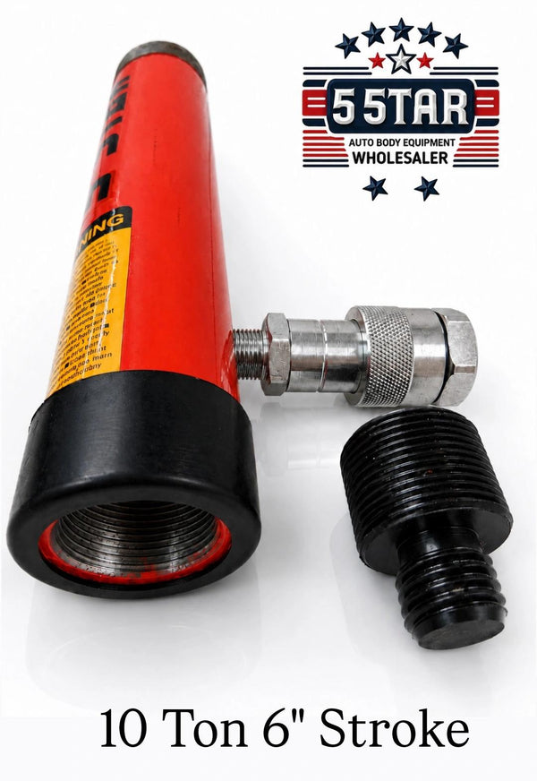 10 Ton 6" Stroke Hydraulic Ram Single Acting