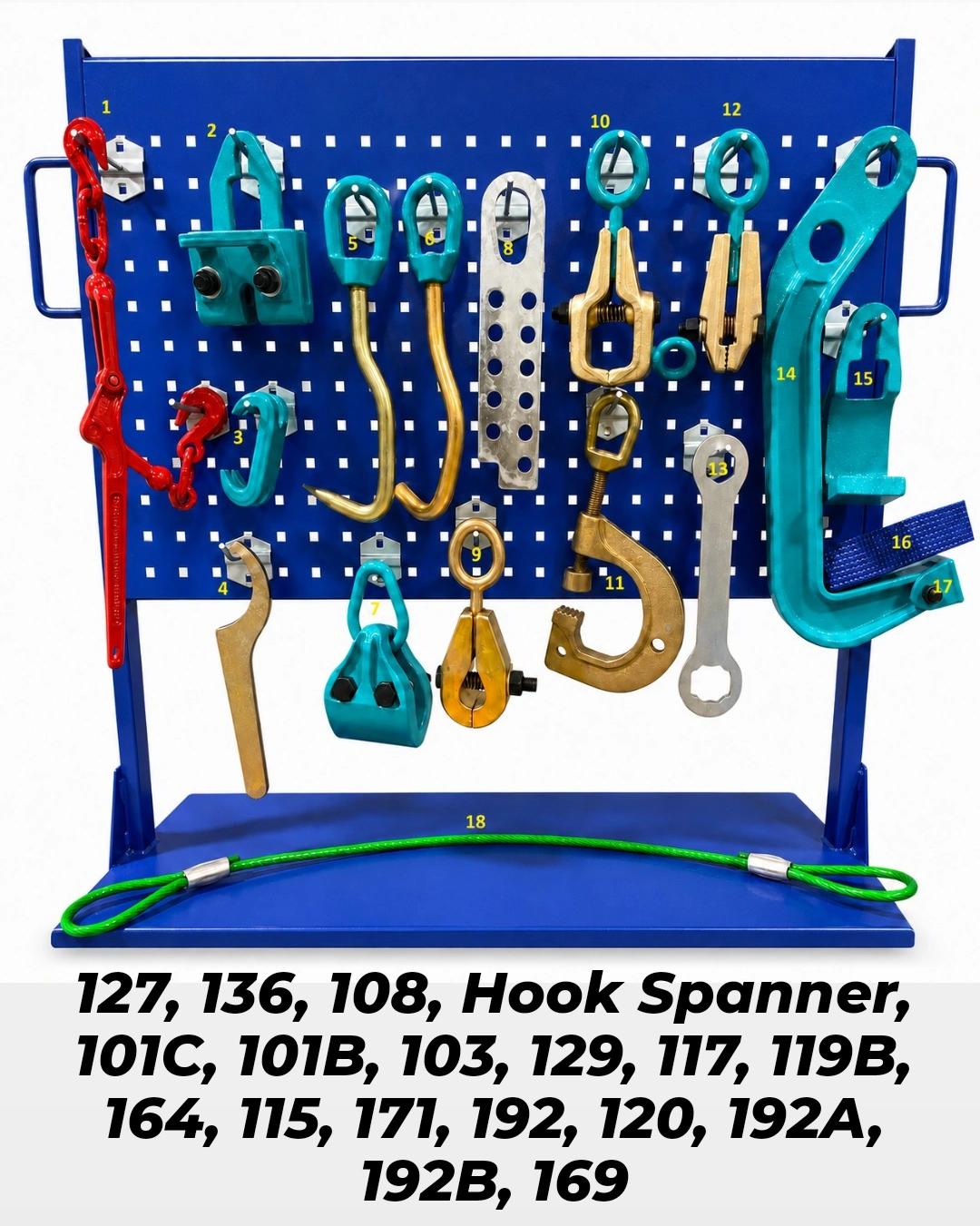 SET#71 - 18 PIECE HEAVY DUTY AUTO BODY FRAME MACHINE PULLING TOOLS & CLAMPS SET