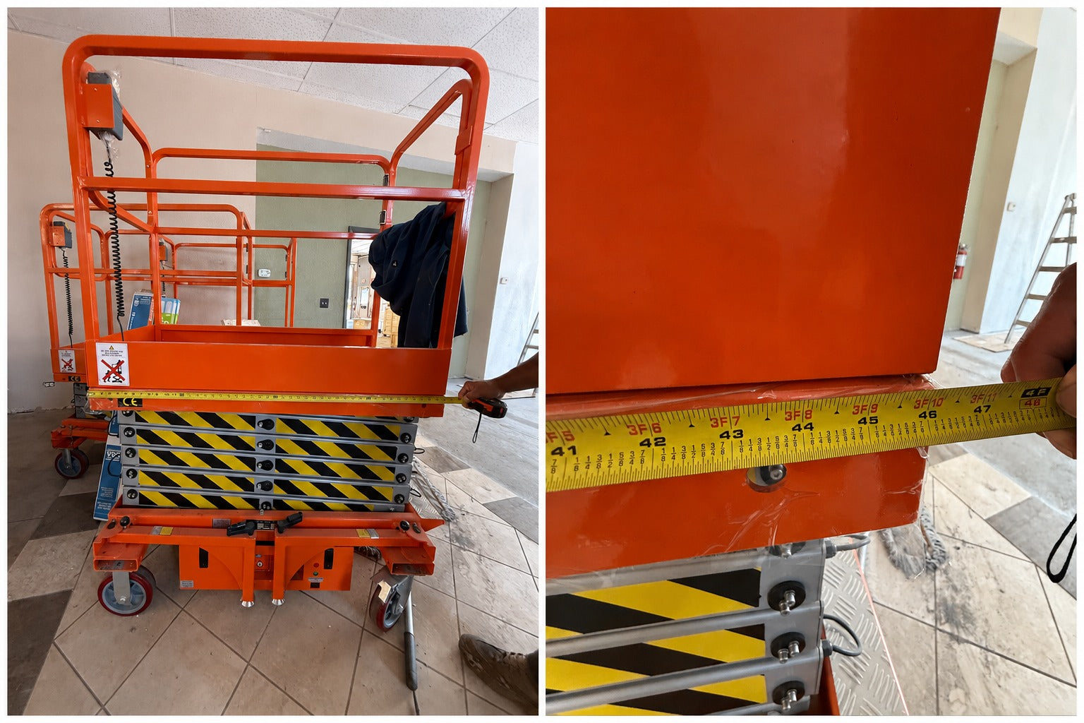 FREE SHIPPING NEW 5 STAR 22 FEET MAX LIFT ELECTRIC SCISSOR LIFT MAN LIFT.