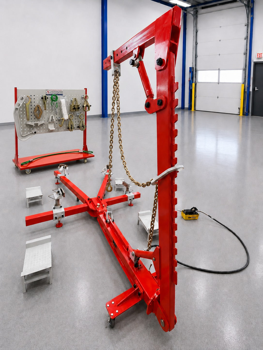Local Pickup only Auto Body Frame Puller Straightener with Roof Including Tools