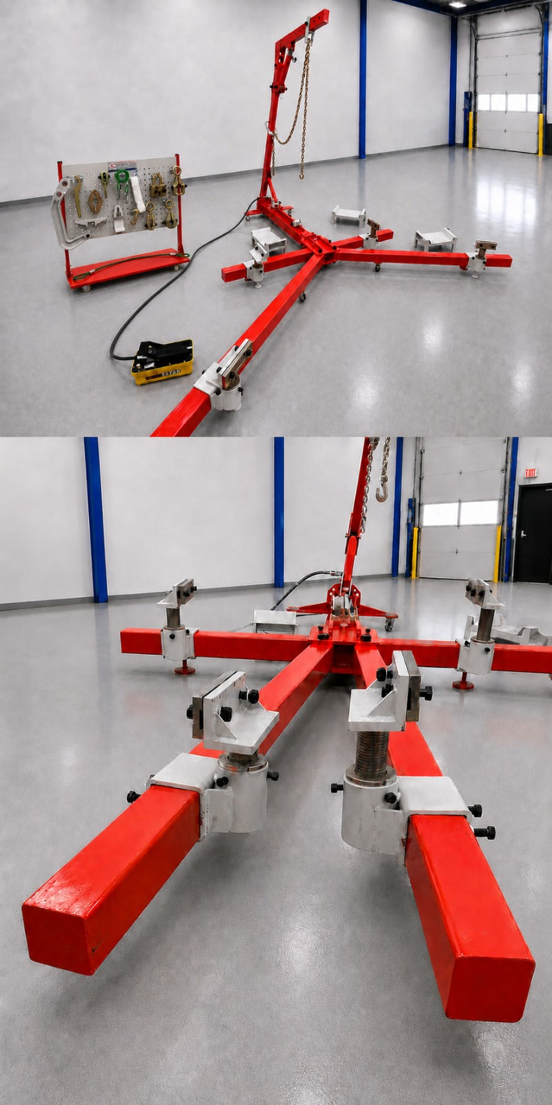 Local Pickup only Auto Body Frame Puller Straightener with Roof Including Tools