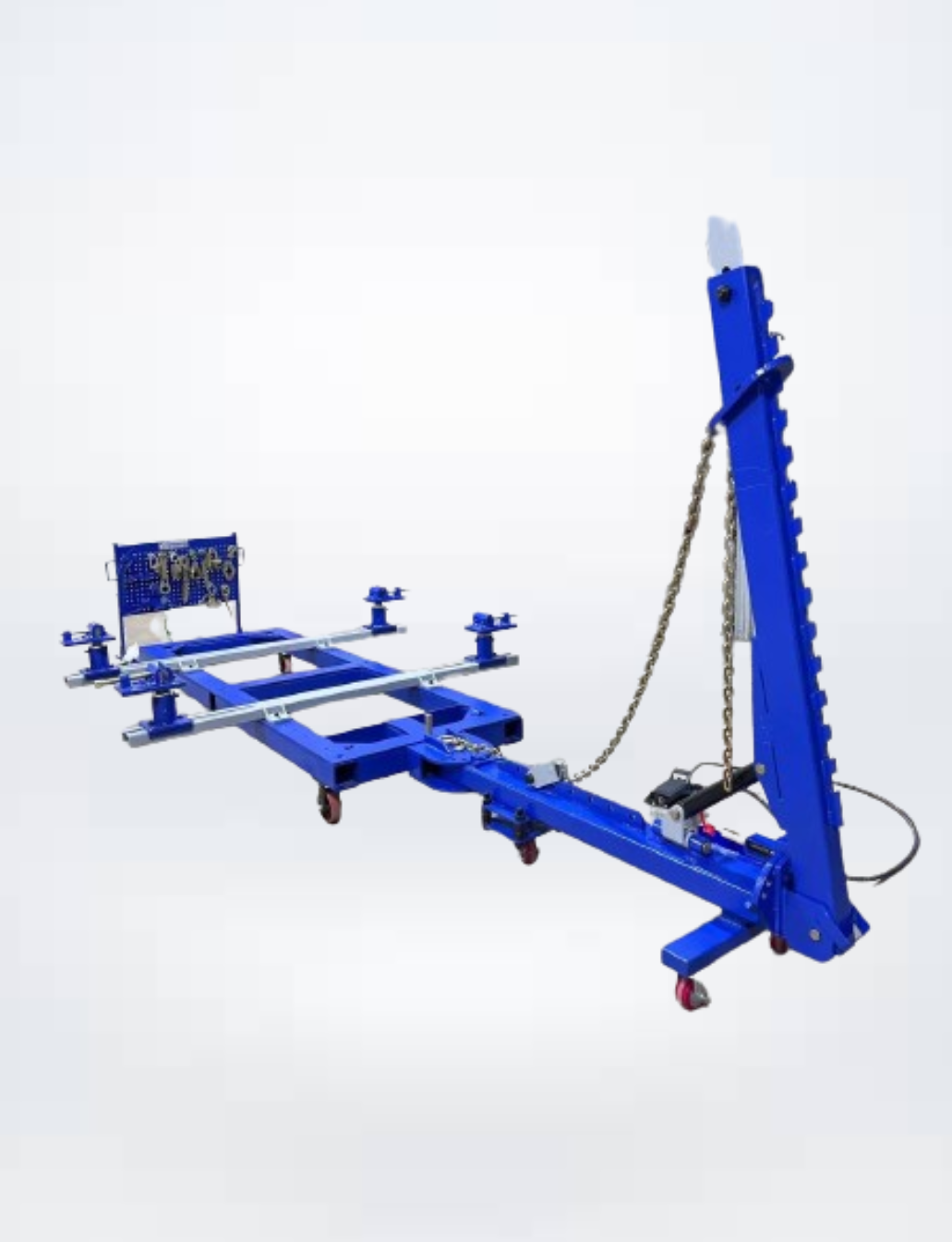 automotive frame machine with 10,000 PSI air foot pump