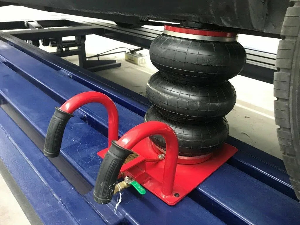car dollies and wheel stands included with the frame machine
