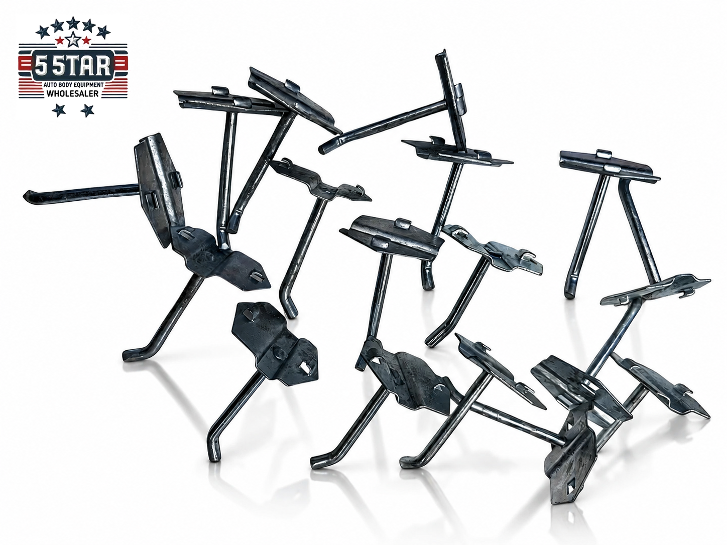 Set of 17 Auto Body Frame Machine Tool Board Hangers Only