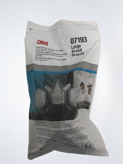 3M 07193 Dual Cartridge Respirator Assembly Organic Vapor LARGE