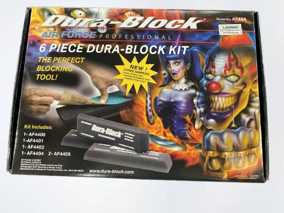 6pc Dura-Block Auto Body Hand Sanding Block Kit AF44A - Closed Cell EV ...