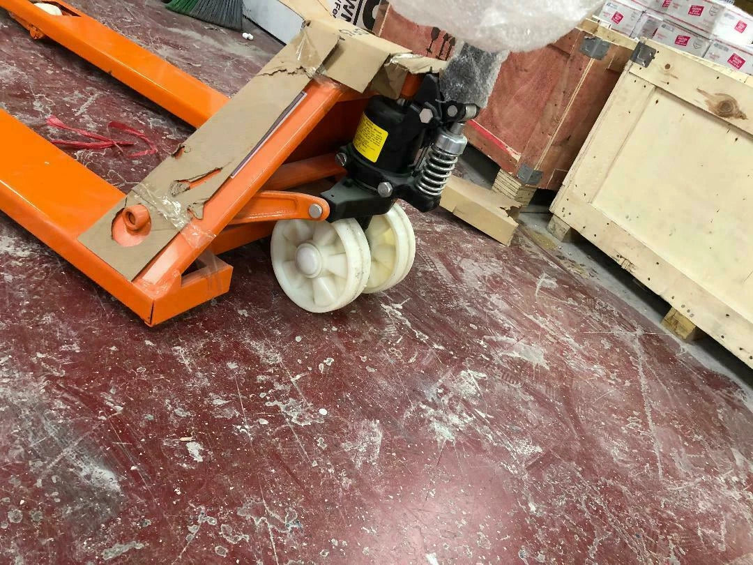DOUBLE WHEELER PALLET JACK STRONG - HAND TRUCK 27" X 48" 5500 LB CAP DF25