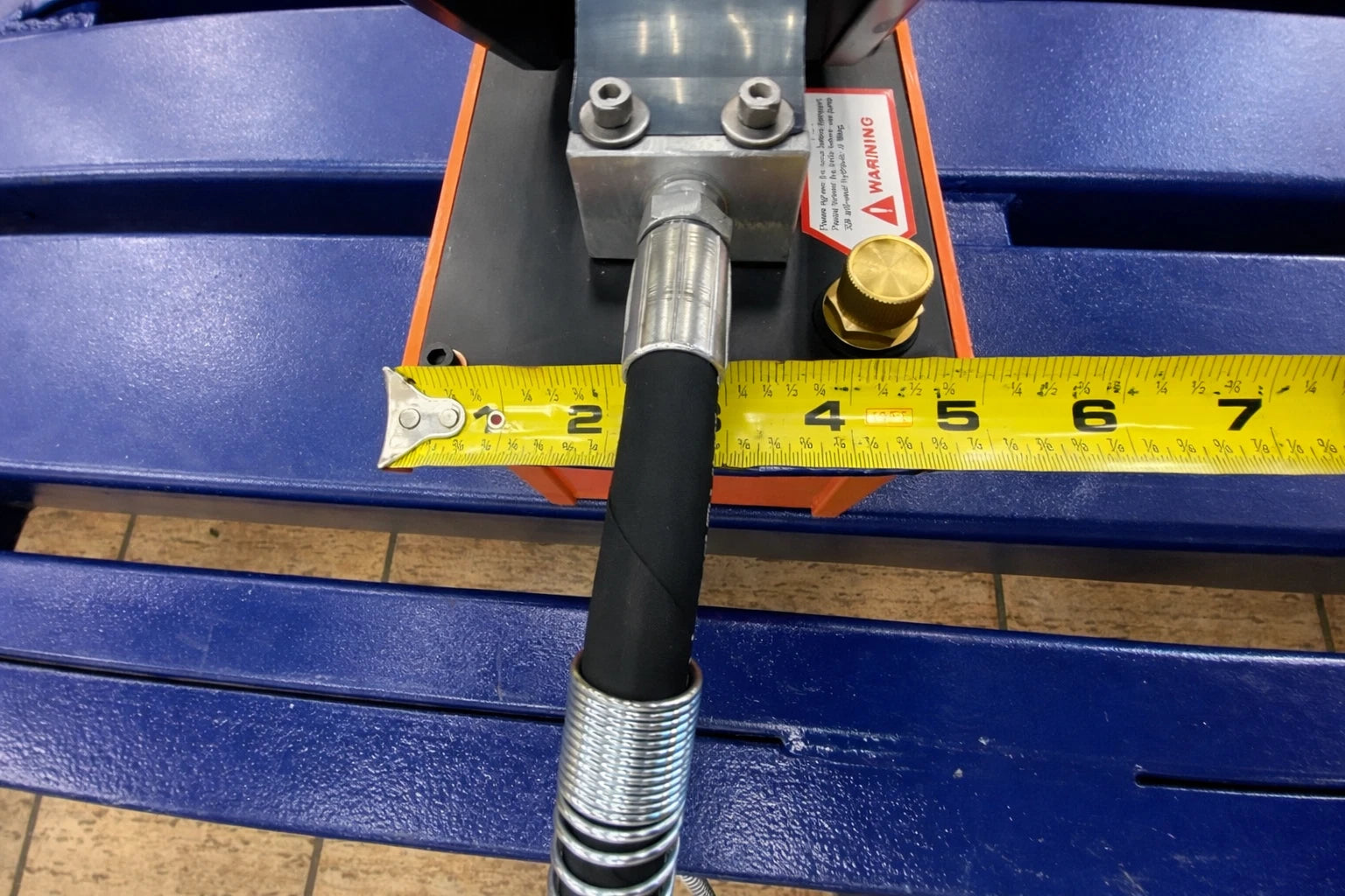 5 STAR AIR FOOT PEDAL HYDRAULIC PUMP FRAME MACHINES SHOP PRESS HOSE COUPLER
