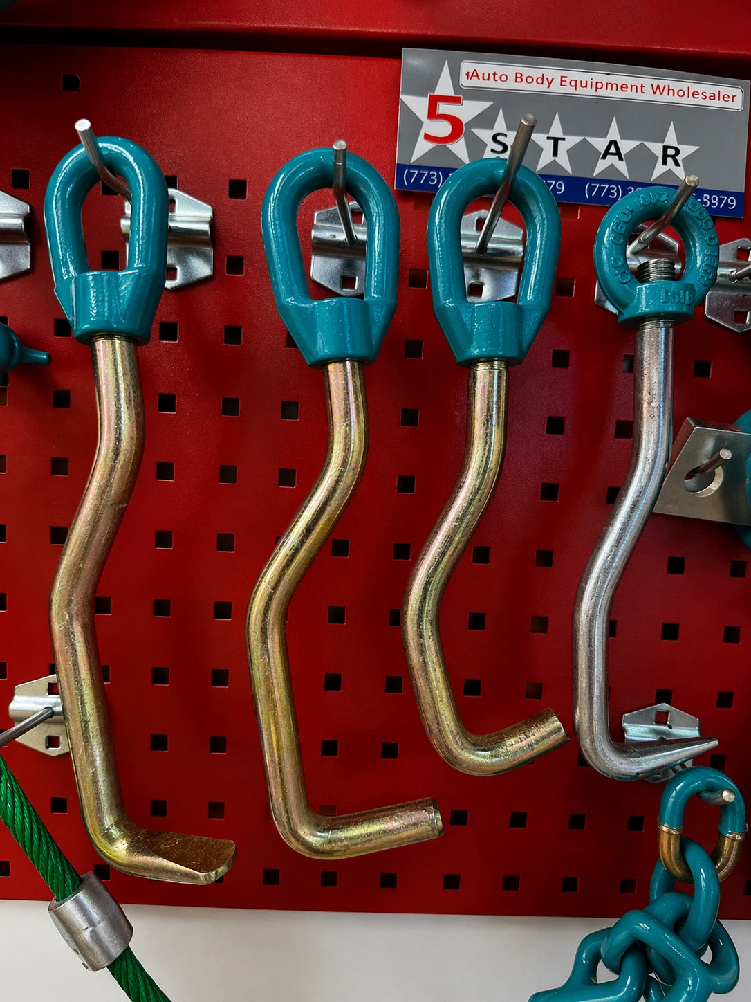 Set#72 HEAVY DUTY AUTO BODY FRAME MACHINE 25 PIECE PULLING TOOLS AND CLAMPS