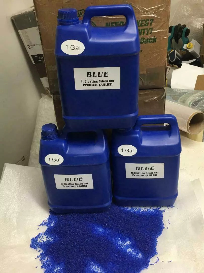 SET#52 - 3 Gallon(22.5 LBS) Premium Blue Indicating Silica Gel Desiccant Beads