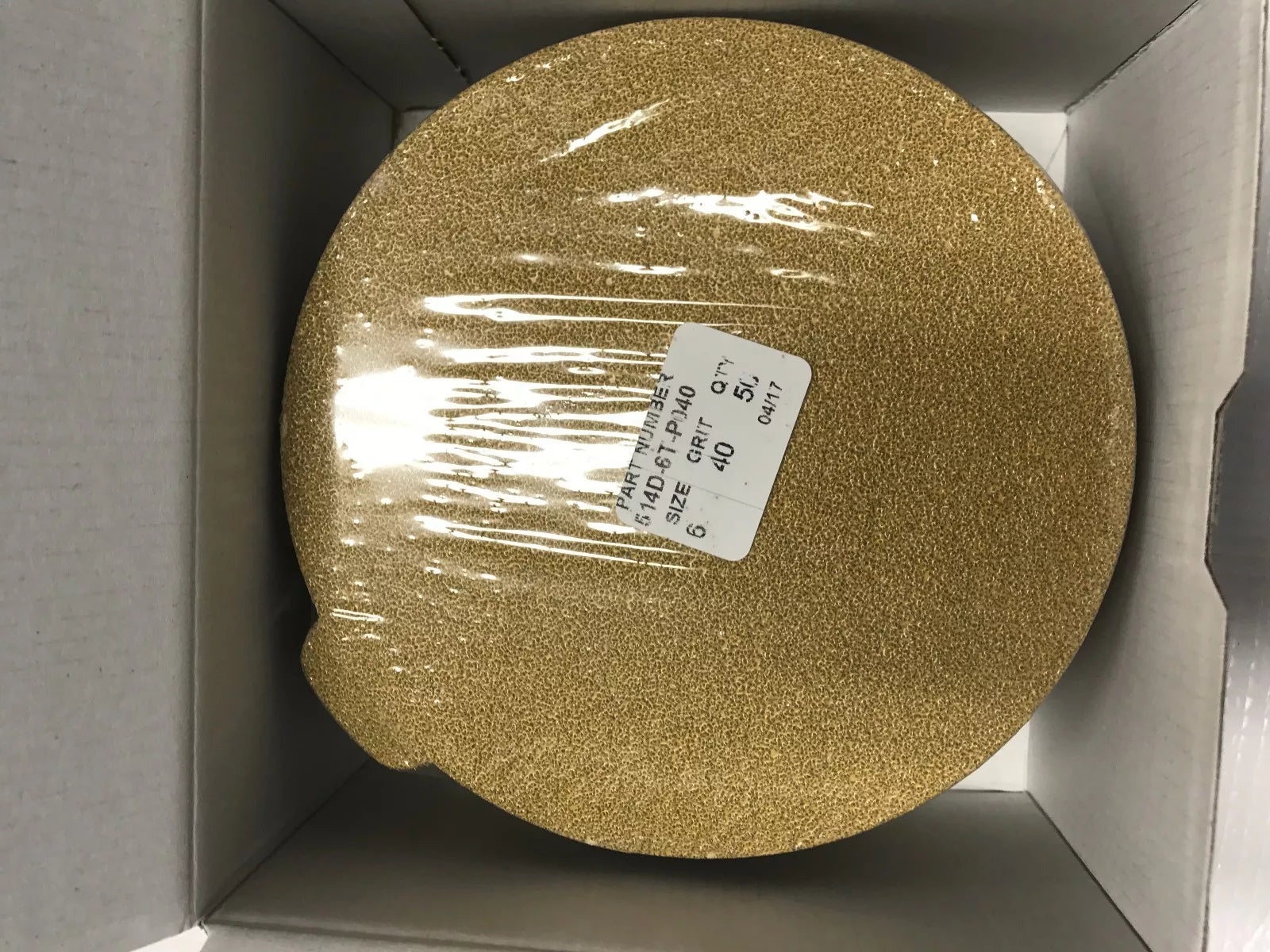 KAR6040 Heavy-Duty PSA Abrasive Disc 40 GRIT, 6 Inch DIA 50 PCS Auto Body