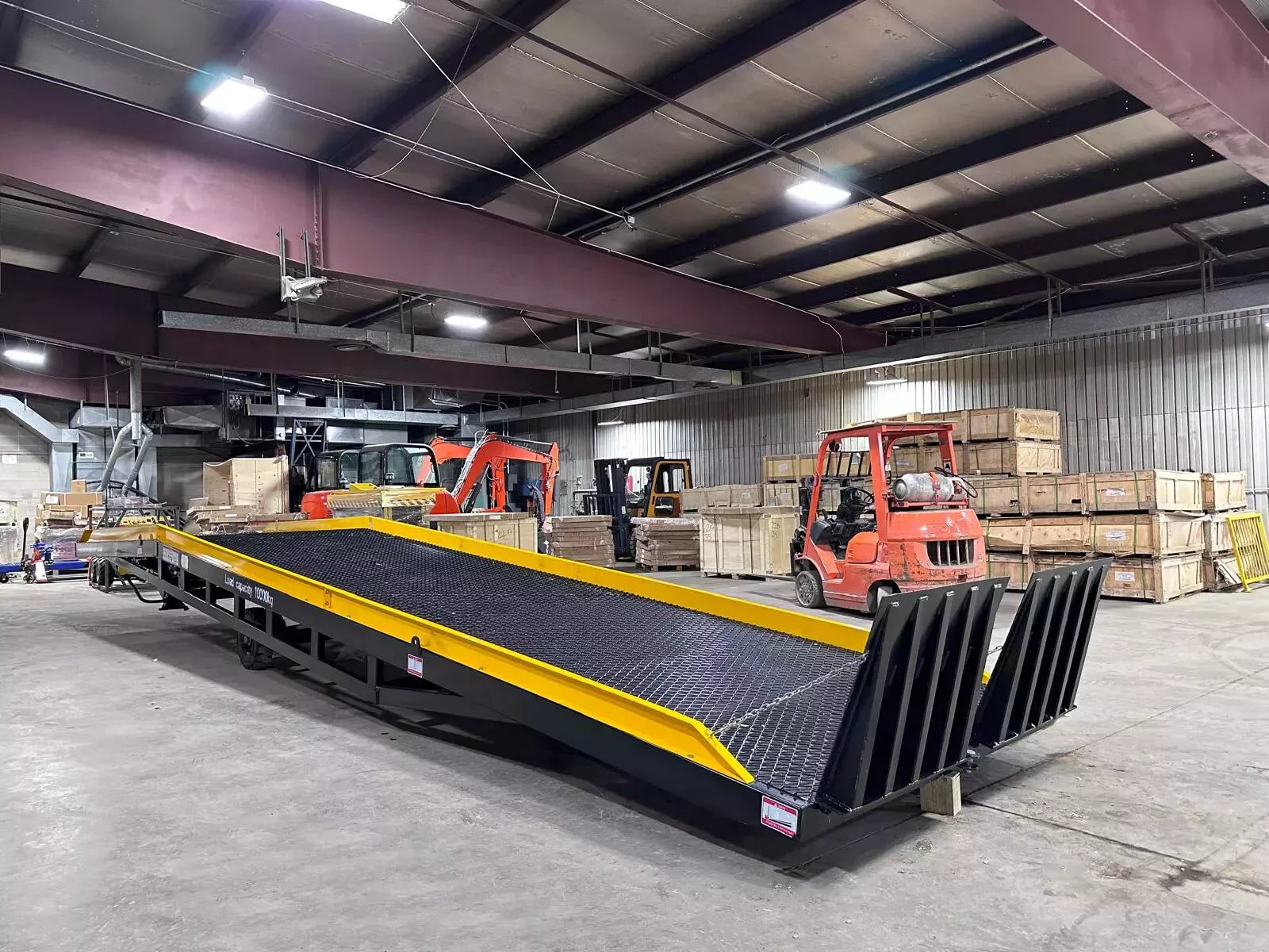 Yard Ramp, Trailer loading Dock, Forklift Ramp, 35 Ft Long 83"W 22000 Lbs Capcty