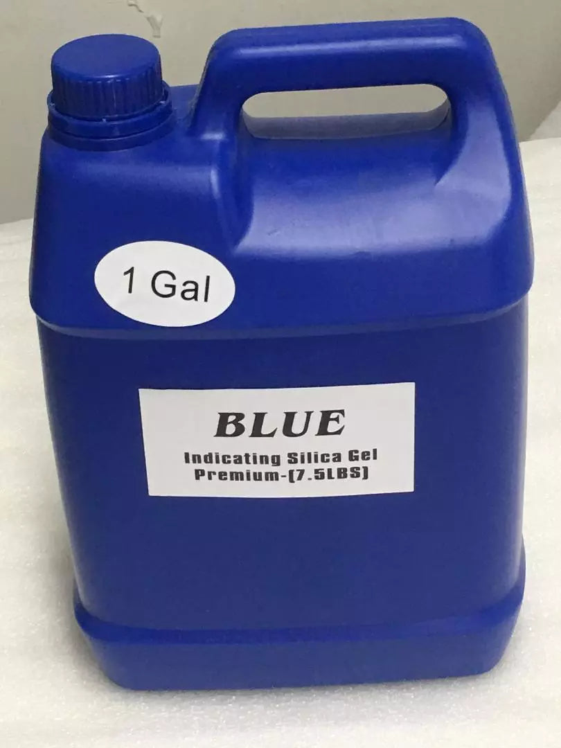 SET#50 - 1 Gallon(7.5 LBS) Premium Blue Indicating Silica Gel Desiccant Beads