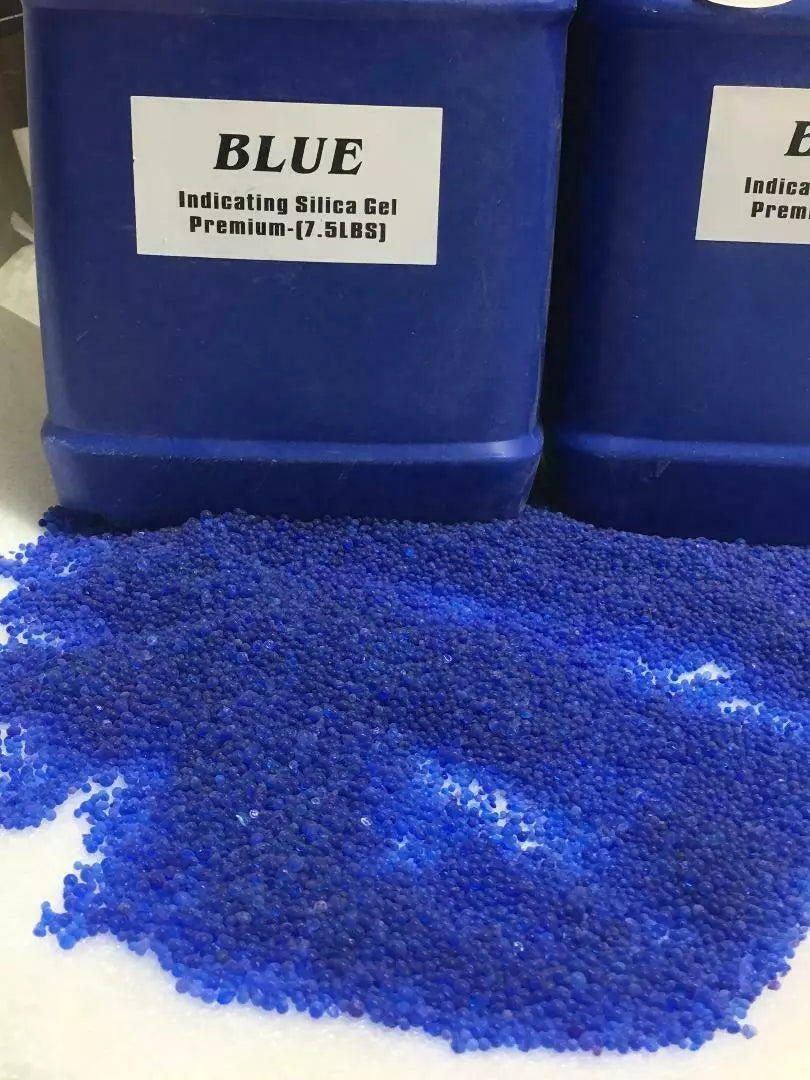 SET#52 - 3 Gallon(22.5 LBS) Premium Blue Indicating Silica Gel Desiccant Beads