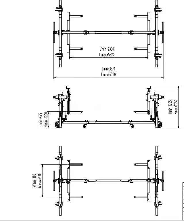 Auto Hydraulic Car Rotisserie Automotive Car Twirler 4500lbs Cap.