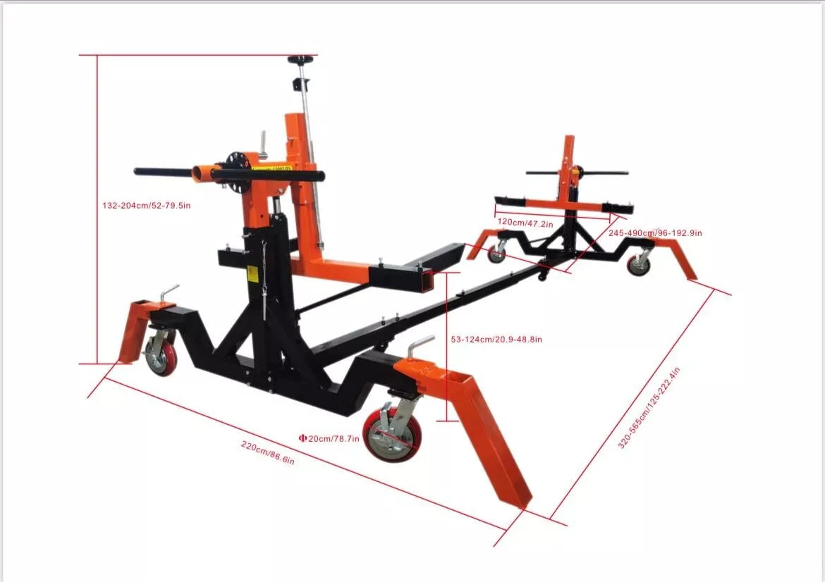 Auto Hydraulic Car Rotisserie Automotive Car Twirler 4500 lb Capacity