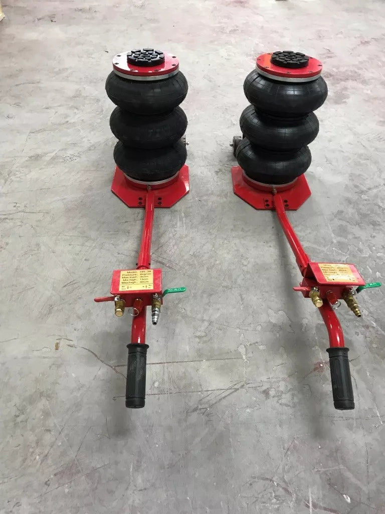 Auto shop Tire Shop 2 pcs Triple Bag Go Air Jacks 6600 LBS Quick Lift Heavy Jack