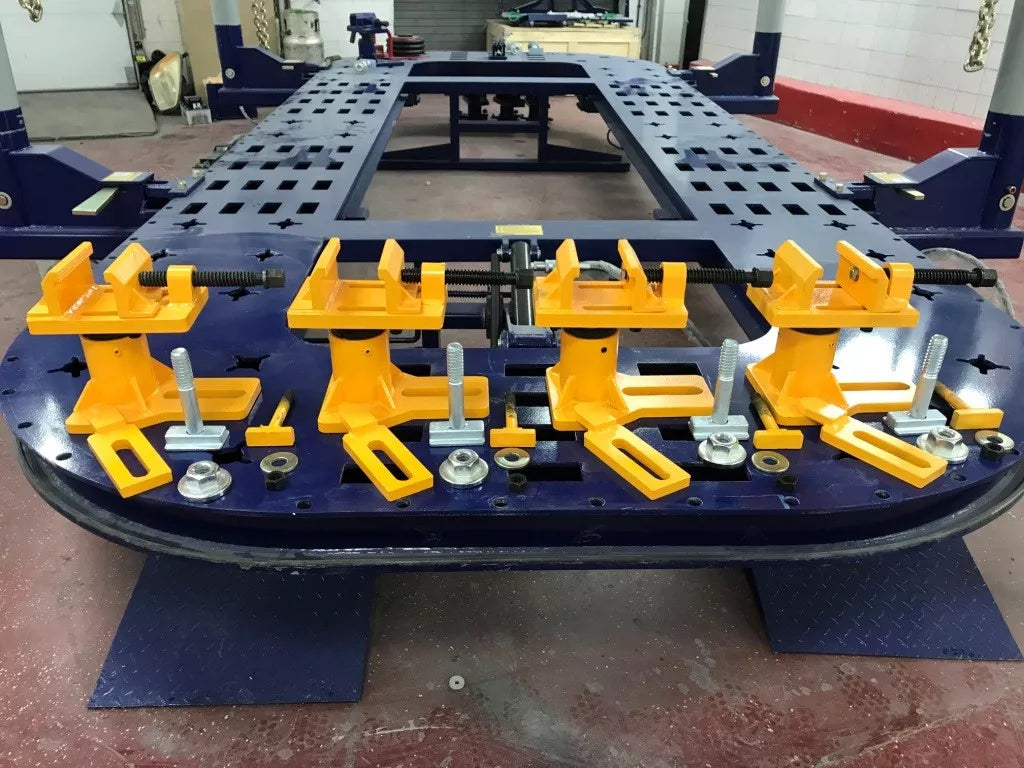 Universal Heavy Duty Auto Body Frame Machine Anchoring Clamp Set of 4