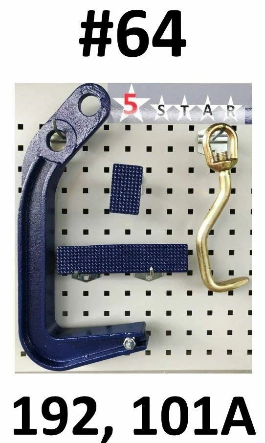 SET#64 Mo Clamp Style FRAME MACHINE JUMBO DEEP HOOK WITH 2 PADS + Flat Nose