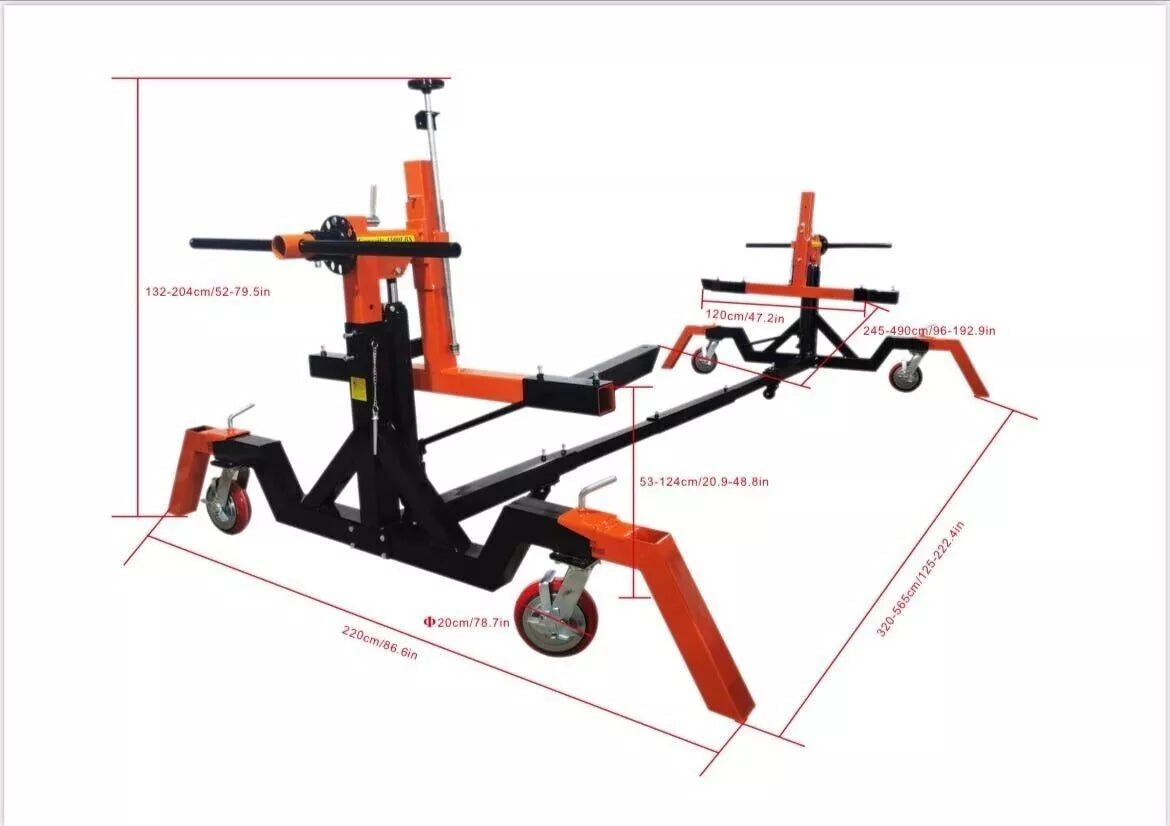 Auto Hydraulic Car Rotisserie Automotive Car Twirler 4500lbs Cap.