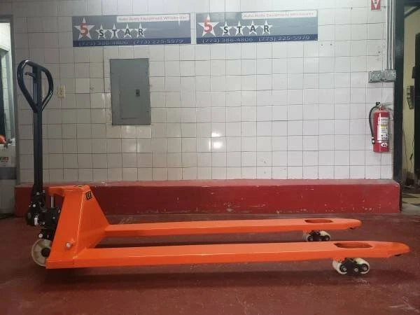 Local Pickup only New Long Forks Pallet Jack with 70 Inches Forks 3,300-Lb. Capacity